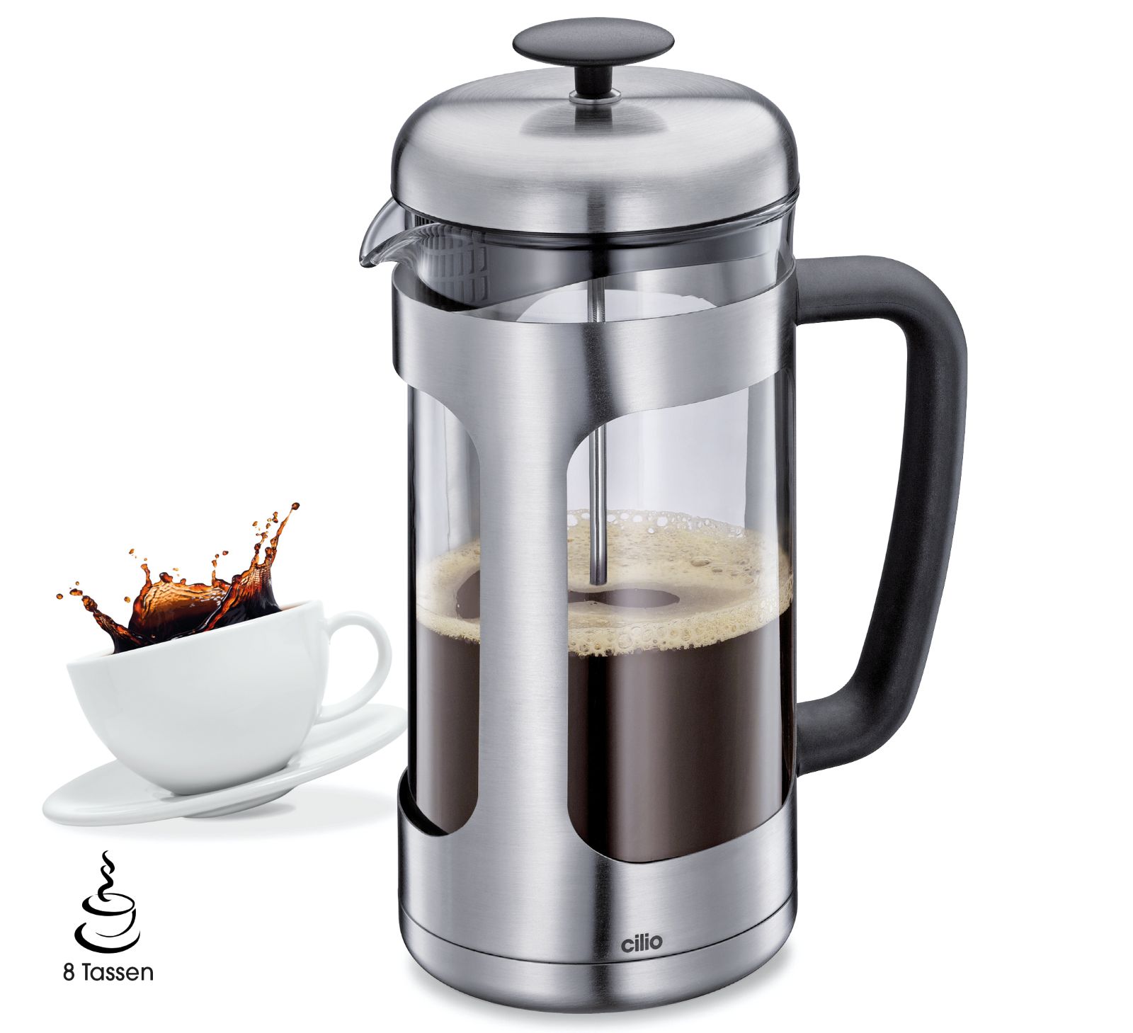 343366 French Press Stlačovací kávovar 1 l Maria pro čaj i kávu od CILIO